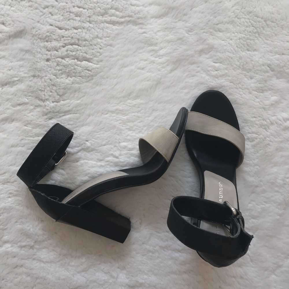 Open toed sandal heels